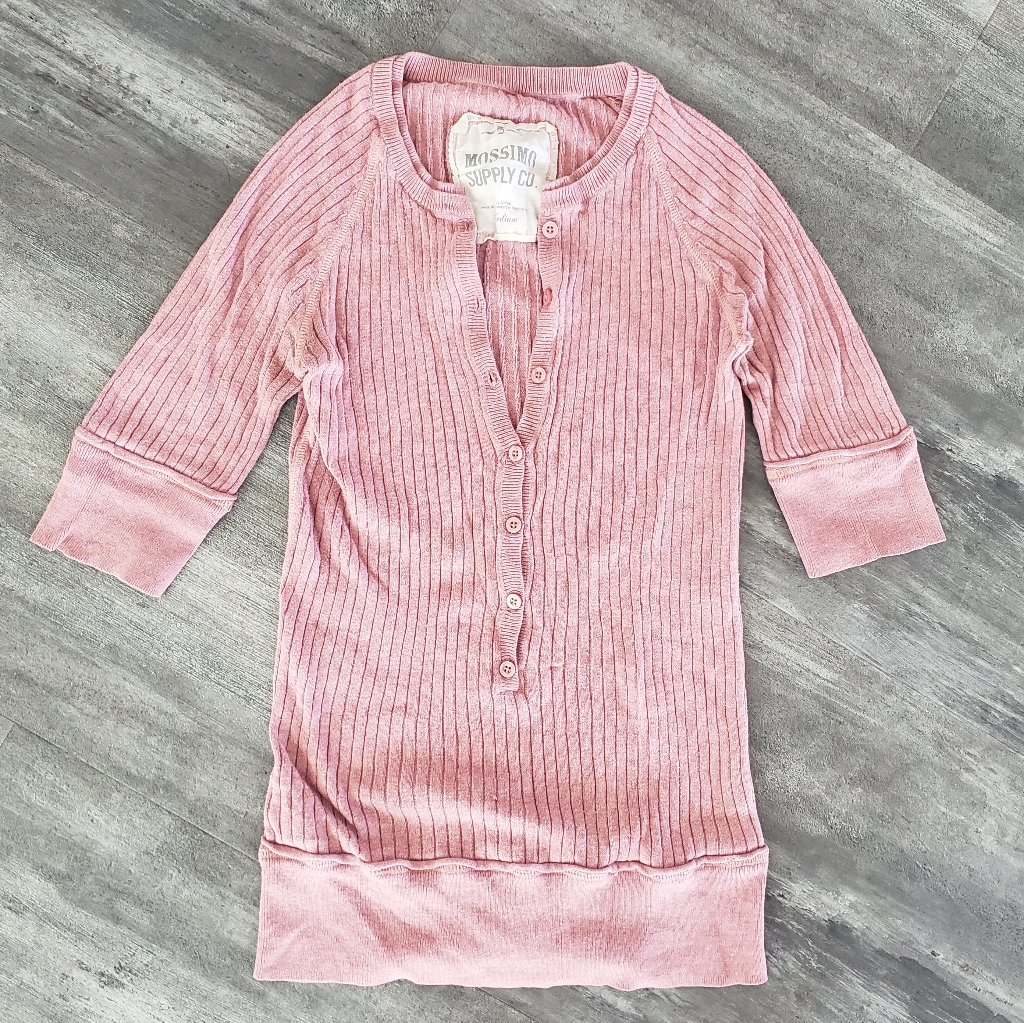 Dust Pink Mossimo Button Detailed Sweater